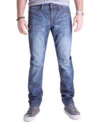 Your secrets out. Everyone will know you have the skinny on style in these jeans from Royal Premium.