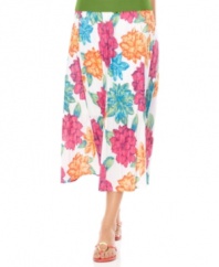 Bright blooms add whimsy to this Charter Club skirt. Just pair it with a simple tee and sandals for a no-fuss look!