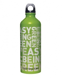 See just how easy it is to be green with this super-chic water bottle. Crafted of environmentally friendly stainless steel, it's the perfect accessory for your daily workouts. Say goodbye to plastic bottles!