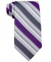 Finish off your work look with this sophisticated silk tie from Calvin Klein.