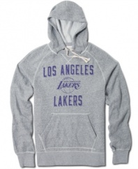 Keep the hype going around your favorite Los Angeles team with this NBA LA Lakers hoodie from adidas.