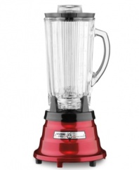 Better off red-punch up your countertop with power & personality. Simple, 2-speed operation makes prep efficient & quick, while a large 40-oz. carafe with clearly marked English and metric measurements accommodates larger recipes with precision.5-year warranty. Model PBB225.