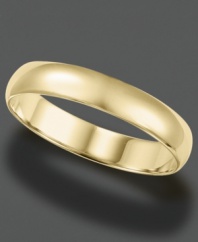 Keep beauty with you every day. This classic 14k gold ring features a 4 mm band. Size 4-8.