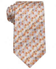 One to grow on. This floral-patterned tie from Countess Mara will be a bright spot in your dress wardrobe.