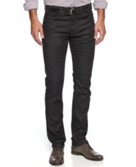 Always bet on black. These coated washed jeans from Joe's Jeans add some on-trend style to your denim look.