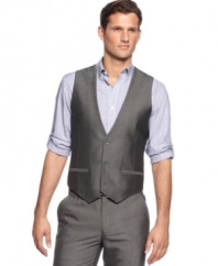 Suit up. This vest from Calvin Klein captures the essence of the well-dressed man.