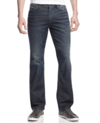 With a slim, straight fit, these jeans from Guess will be your new style standard for the weekend.