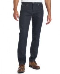 Lose a few inches. These slim-fit jeans from Levi's set your style on the straight and narrow.
