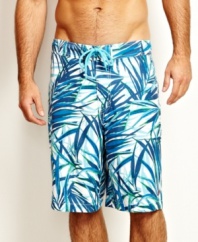 These palm print swim trunks from Nautica will ensure you fit right in to your tropical paradise.