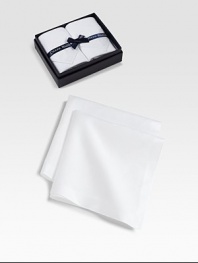 A duo of fine cotton handkerchiefs from the iconic Saville Row creator of elegant men's furnishings. Boxed set of 2Each, 18½ squareMachine washImported