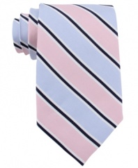 Freshen up your palette with this cool striped tie from Nautica.