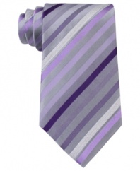 With a simple, straightforward stripe, this tie from Kenneth Cole Reaction will be an instant classic.
