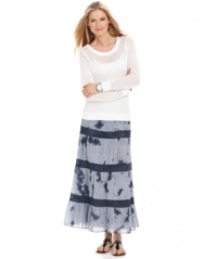 Go boho-chic with this tie-dye & crochet MICHAEL Michael Kors maxi skirt -- perfect for a breezy spring look!