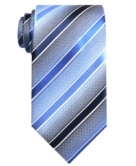 Sleek stripes keep this tie from John Ashford looking smart and sophisticated with any suit.