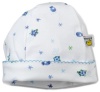 Noa Lily Baby-Boys Newborn Turtle Print Hat, White, One Size