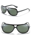 Oversized sunglasses with polarized lenses from Ray-Ban, a subtle accent for your summer wardrobe.