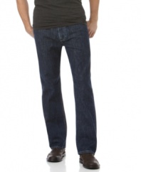 See what the fuss is about. These straight-cut jeans from BOSS by Hugo Boss are a perennial customer favorite.