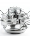 Brilliant good looks. Perfect gourmet results. Combining the long-lasting radiance of stainless steel with the superior  performance of a highly conductive, heavy-gauge aluminum core, Calphalon Tri-Ply cookware makes it easy to prepare mouthwatering meals day after day -- each more memorable than the last. Lifetime warranty.