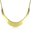 Kenneth Cole New York Modern Deco Shiny Gold Half-Moon Necklace