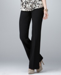A smooth tab front waist and a curvier, contoured fit will make these Style&co. pants your new favorites!