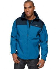 No storm can stop you. Shield yourself from the elements with this hardy jacket from Columbia.