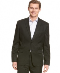 A nice jacket cleans up your look in an instant. This Calvin Klein style is a look every guy should have.