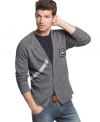 Add some prep to your casual look with this cardigan sweater from Armani Jeans.