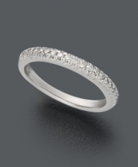 Seamless sparkle. X3's thin wedding band highlights round-cut diamonds (1/2 ct. t.w.) set in 18k white gold.