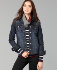 The Hope jacket from Tommy Hilfiger gives a rugged spin to any look. Pair it with a flirty dress for high contrast, or with your favorite pants for weekend-ready style.
