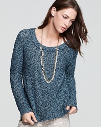 Kick start your chilly-season wardrobe with this trend-perfect Free People sweater, rendered in a chunky knit.