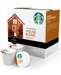 Your go-to for great taste! Have a cup of Starbucks' rich house blend right in the comfort of your home. Prepared in an instant, each K-Cup bursts with the fresh, gourmet flavor of this well-balanced and lively medium roast.