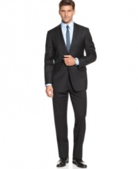 You can never go wrong with a classic black suit. This version from Calvin Klein gets a modern slim fit.