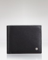 Crafted from black southern German full-grain cowhide finished with Montblanc's unique shine, this sleek leather wallet has 12 credit card slots, 2 bill compartments and 4 additional pockets.