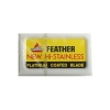 Feather Hi-Stainless Platimum Double Edge Razor Blades 50 Ct