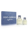 Dolce & Gabbana Light Blue Pour Homme is a tribute to the sea and sensuality of the Mediterranean - a destination that is the perfect playground for seduction. Experience the essence of an Italian summer with top notes of juniper, bergamot, frozen grapefruit and Sicilian mandarin. The heart captures the radiance of living with Sichuan pepper, rosemary and rosewood. It embraces a masculine base of incense, muskwood and oak. Set contains 4.2 oz. Eau de Toilette and 1.3 oz. Eau de Toilette.