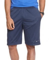 On the run? Stay cool in these Nike Dri-Fit shorts.