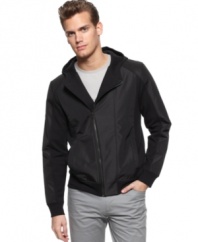 Why zig when you can zag? And asymmetrical zip hoodie from Calvin Klein breaks out against the norm.