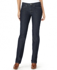 Skinny jeans get straightened out this season with this look from Calvin Klein Jeans. Dress them up with a fun blouse, or dress them down with an easy tee.
