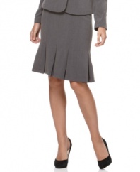 Box pleats add a sassy finish to update AGB's work-friendly pencil skirt, a wardrobe essential at a great price.
