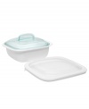 Bake, serve and store – one piece of Corningware bakware does the job of three regular dishes! The SimplyLite collection takes kitchen innovation even further, utilizing a revolutionary new material that's half the weight of traditional ceramic bakeware yet just as durable. One-year limited warranty.