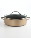 Anolon Advanced Bronze 11-Inch, 5-Quart Covered Sauteuse with Glass Lid