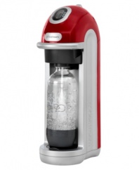 Never fizzles out! Make your homemade sodas to perfection with Fizz Chip technology that keeps tabs on the carbonation level so your soda's bubble is never burst. 3-year warranty. Model 10181110.