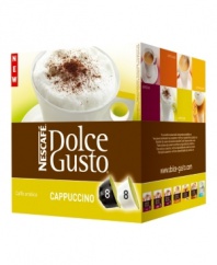 A flavorful, creamy coffee work of art, this cappuccino combines rich, dark espresso with frothy, slightly sweetened steamed milk – perfectly poured.