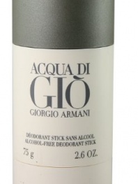 Acqua Di Gio By Giorgio Armani For Men, Alcohol Free Deodorant,  2.6-Ounce Stick
