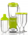 The life of your party. It's easy to get the festivities going with this versatile & portable drink master. Including 4 party goblets, so you can make your favorite drinks right in the cup, this Magic Bullet simplifies entertaining. 1-year warranty. Model PBR-1801.