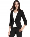 Tahari by ASL's modern take on the suit jacket is uniquely fresh and totally flattering. The sleek, minimalist styling makes it a stand-out piece.