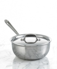Make room for this standout! Taking the place of your saucepan, this deep saucier does everything and then some with a rounded, deeper base ideal for whisking, stirring and prepping delicious dishes, like risotto and marinara. Lifetime warranty.