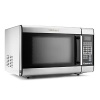 A new generation of cooking technology, this stainless steel microwave oven is both ultrastylish and ultrafunctional. It has 25 preprogrammed settings and its nonporous stainless steel interior is the ideal cooking environment - it won't absorb odors, moisture or food particles. Model CMW-100.