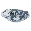 Modern inspiration on the crumpled look round basket in mirror polished stainless steel.