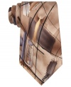 Ease into neutral. This Jerry Garcia tie bridges the gap between black and white with an abstract graphic.